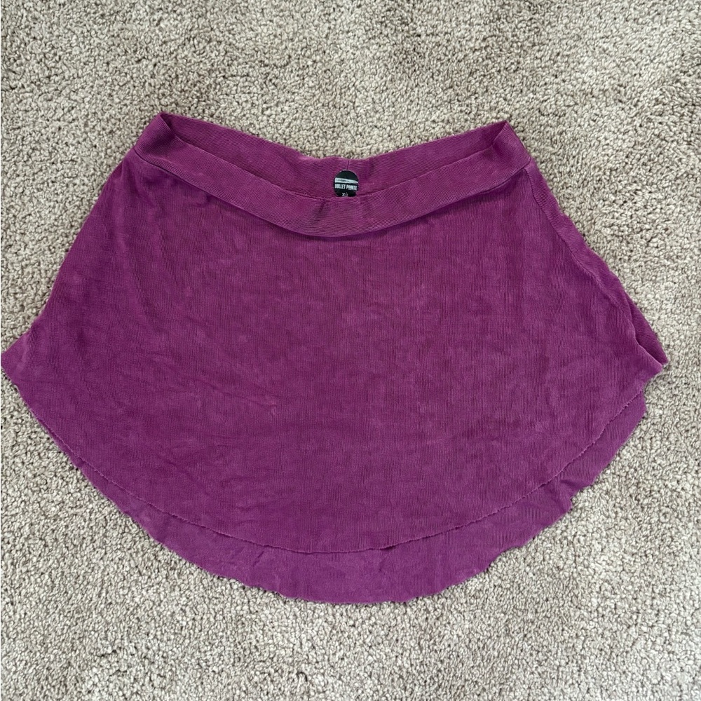 maroon bullet pointe ballet skirt